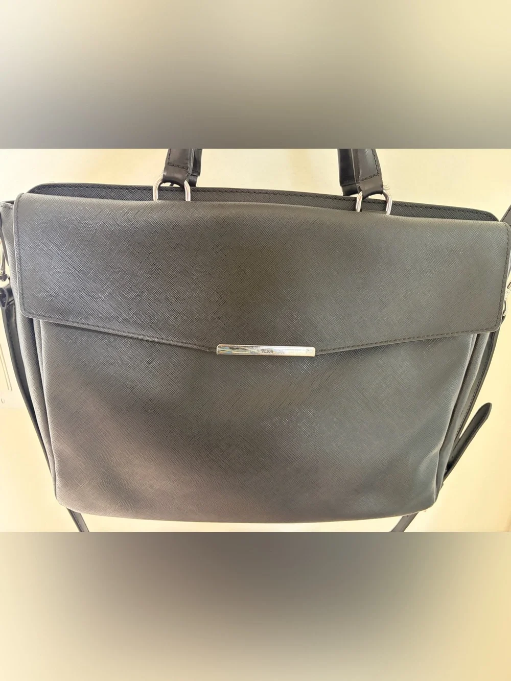 Tumi Black Men's Professional Briefcase with Top Handles